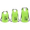 Dry Bag with Zipper Green 5.3 gal PVC