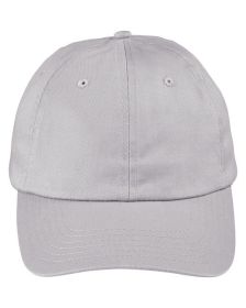 Unstructured 6-Panel Cap - BLACK - OS (Color: LIGHT GRAY)